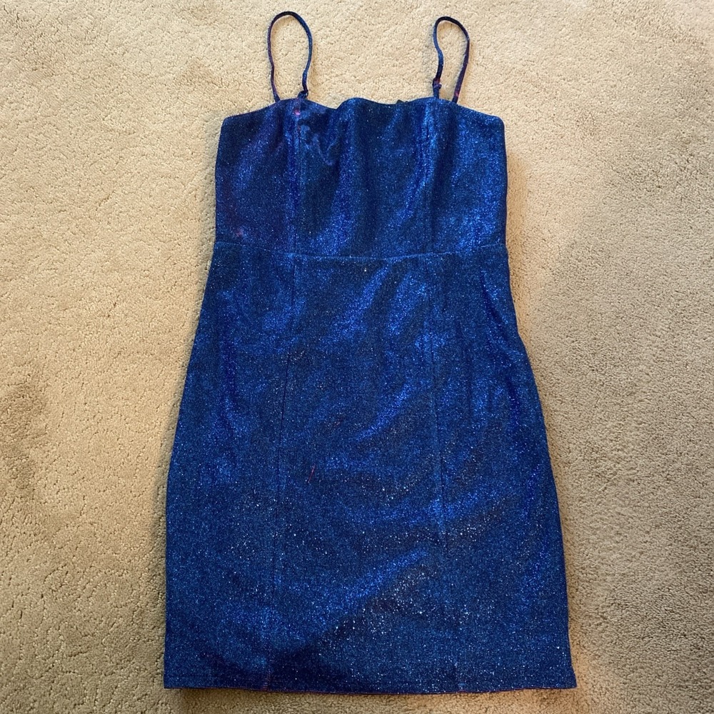 NWT LULU'S WOMEN'S SPECTACULAR SENSATION MULTI-GLITTER BODYCON MINI DRESS SZ XS